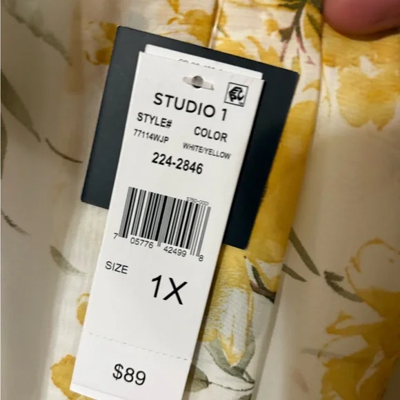 Floral Print Dress with Tie Waist - Picture 3 of 6